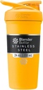 BlenderBottle Sport Isolert rustfritt stål Shaker flaske med Wire Whisk, 24-Ounce, Mango – Protein Shakes & Hydration for åleter & Fitness Entusiasts, enkel blanding, holder drinker kalde, låsbare Lid