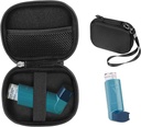 CaseSack Astma Inhaler Holder saken, Kompakt og Sturdy saken for Handy Inhaler for voksne og barn, med rom for piller og andre essensielle (svart)