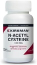 Kirkman N-Acetyl Cysteine100 mg - Hypoallergenic | NAC | 100 vegetariske kapsler | | Gluten og kasein gratis | | ox Antioksidant | | støttes immunsystemrespons.