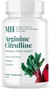 MICHAEL'S Helse Naturopatiske programmer Arginine Citrulline - 90 tabletter - øker nitric oksid - med organisk beet rot - 30 serveringer