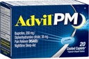 Advil PM (20 greve) Smerte Reliever/Nighttime Sleep Aid Coated Caplet, 200 mg Ibuprofen, 38 mg Diphenhydramine