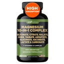Gade Nutrition Magnesium Complex 10 i 1 - Gluconate, Citrate, Malate, Oxid, Taurat, Aspartat, Gluconate Askorbate Lactate Carbonate Sink Kobber Manganesiske og vitaminer (90 greve (Pack of 1))