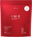 IM8 Daily Ultimate Essentials All-in-1 Multivitamin Supplement, 92 Næringsrike ingredienser CoQ10, Probiotika, Vitaminer, Grønn, GF, Acai Mixed Berry (30 Serveringer, Påfyll Pouch)