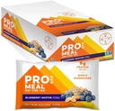 PROBAR - MEAL Bar, Blåbærsmuffin, Ikke-GMO, Glutenfri, sunn, plantebasert, Helfôr Ingredienser, Naturlig energi (12 teller)