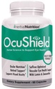 OkuShield Eye Health Vitamin støtte for sunne øyne, nattsyn med safran, lutein og Zeaxanthin, øyennæringsstoffer for å beskytte og stimulere okulær helse, en flaske