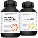 SMARTERNUTRITION Curcumin - Potens og absorpsjon + Plantebasert vitamin D3 Immunstøtte med Vegan K2 Complex