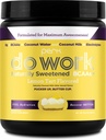 Perk Work BCAA + Hydration Electrolytes pulver (Naturlig søtet sitron Tart Flavored, 20 serveringer) - med kokosvann og kokosmelk