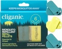 Cliganic Mosquito Repellent Refill Pack (6 pellets) for Cliganic Wristbands - naturlig DEET-fri, essensiell olje infisert
