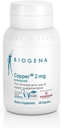 Biogena kobber 2 mg energiisert - i lett absorbert og godt tolerert Citrat skjema - 60 kapsler