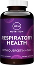 MRM Respiratorisk helse | med Quercetin + NAC | Støtter Liver & Mitokondriell helse | Vegan + Ikke-GMO + Glutenfri | 30 Tjenester