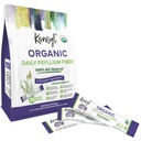 Konsyl Organic Daily Psyllium Fiber Stick Packs - On-The-Go Fiber Supplement pulver - Beleilig, All-Naturlig Oppløselig Fiber, Glutenfri & Sukker-fri, Vegan & Keto - 30 Pakninger