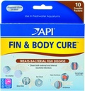 API 2 Pack av Fin og Body Cure ferskvannsfisk medikament pulver for behandling av bakteriesykdommer, behandler kroppen slim, øyesky, fin og tail rot, og Gill sykdom (10-fylke) (2 elementer)