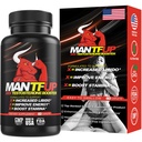 MANTFUP Vitality Enhancementer for menn Fast-Active Testosteron Booster & Daglig Supplement til å støtte Mann Helse & Libido | Potenciadores de Testosterona | Laget i USA (1 måned Supply, 60 Caplets)