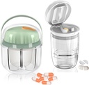 GloDeals Piller Organizer, Pille Crusher, Cutter og Splitter