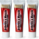 CareAll Capsaicin Arthritis, Muskel, og Joint Cream 1.5 oz. (3 pakke), lindring av mindre smerter og smerter fra ryggsmerter, Sprains, Strains, Arthritis. Fragrance Gratis