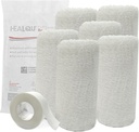 Kerlix Gauze Bandage Rolls - 4 1/2 i x 4.1 Yds, 6 Ply - 6 Single Steril Pocuhes- Extra Absorbens - Latex Gratis, Sykehus Grade Cotton Fluff Bandage Wrap krinkel stil - for sår omsorg og førstehjelp