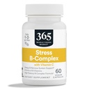 365 av hele matmarked, stress B-kompleks med vitamin C, energi og nervesystem støtte, vegansk, 60 kapsler