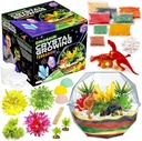 Opprinnelig stasjonær Dinosaur Crystal Voksende Kit - Multicolor, 17-Piece, Ages 7 & Up - DIY vitenskap Terrarium Kit med Moss & Dino figurer - Grow Your Own Crystals - Boys Bursdags Gaver