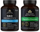Gamle ernæring SBO Probiotika Kapsler, Ultimate, 60 Count + Digestive Enzymer Kapsler, 90 Count