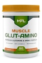 MFL Muskel Glut-Amino | Glutaminkompleks | Amino Kompleks | 0 Sukker | Søt med Stevia | Alt-naturlig | 60 Serveringer (naturlig)
