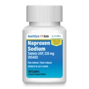 HealthCareAisle Naproxen Natrium, 220 mg - 200 kapler - smertefri og feberreduserende, opp til 12 timers relief