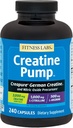 Fitness Labs Kreatinpumpe med L-Citrullin, L-Arginin og Creapure Creatine Monohydrat - 240 Kapsler