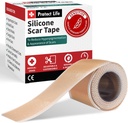Beskytte Life Silikon Scar Sheets 1.6" x 118" Roll-3M - Medisinsk Grade Scar Tape for Keloid Bump fjerning - Reusable Silikon Tape Scar Removal Strips, Patches for kirurgiske arr, C Seksjon