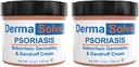 Ekstra styrke Psoriasis Cream (2 pakke) - Seborrheic dermatitis & Dandruff Lotion - Avansert moisturizing Relief Formulert for å behandle kløende Flakey Inflamed hud og forhindre fremtidsflare - 4.0 oz ea.