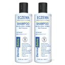 Dermasolve Eczema Relief Shampoo - Flare Control Scalp & Dandruff Free Therapy som beskytter, moisturizes og reparerer huden for barn og voksne - Steroid gratis (2-Pack)