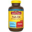 Naturlaget Burp Mindre Fiskeolje Omega 3 Kosttilskudd, 1200 mg Softgels, Omega 3 Fiskeolje for sunn hjerte støtte, 200 Softgels, 100 dagers forsyning