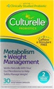 Culturelle Probiotiske kapsler for sunn metabolisme og vektkontroll (Ages 18+) - 30 greve - Hjelper til å administrere vekt og fremme metabolisme av fett, karbohydrater og proteiner - Koffeinfri