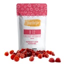 B12 Gummy vitaminer - 1500 mcg vitamin B12 Gummies for voksne og barn - Hjelper med energi, metabolisme, beinnervesystem støtte - bringebær Flavor - 60 Count - 60 dagers forsyning