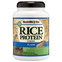NutriBiotic – Plain Rice Protein, 1 Lb 5 oz (600g) - Lav carb, keto-vennlig, vegansk, råproteinpulver - Vokset og prosessert uten kjemikalier, GMO eller gluten - lett å digest & næringsrik
