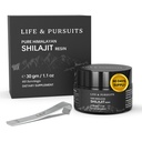 Liv og pursuits 100% ren ekte India Himalaya Shilajit Resin, 1.1 oz 500mg, Minimum 75% Fulvic Acid, 85+ Spor Mineraler, Diett Supplement for menn 3rd Party Lab Test Report, 60 Services (pakke av 1)