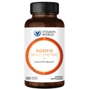 Vitamin World Digest-13 Multi-enzym, 1010mg Digestive Enzymer Blande med Amylase, Bromelain, Papain og Lipase for Digestion og Absorpsjon, Digestive Enzymer for Bleating & Gas, 120 Caplets