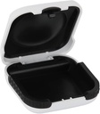 Høreapparat sak Hard liten Splashproof 2.16"*2.04"*0.39" Kusset interiør for 2 høreapparater, ITE, RIC, CIC