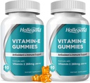 Vitamin E Gummies 268 mg 400 IE, Naturlig vitamin E Chewable Supplement for voksne, kvinner og menn, Hud og immun helse, Antioksidant, Orange Flavor, 120 greve