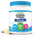 Orgain organisk vegansk proteinpulver + havremelk, vanillabønne - 20g plantebasert protein, glutenfri, ingen smør, soya eller saltvannsingredienser, lavt sukker, ikke-GMO, Kosher, For rister og smoothies - 1.05lb