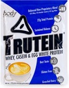 Body Nutrition Trutein High Protein pulver: 45% Whey, 45% Casein, 10% Egg Hvit, Glutenfri, Lav Natrium, Grass Fedt Whey Protein pulver, Gym Supplement & Frokost Shake, Mocha, 34g prøve