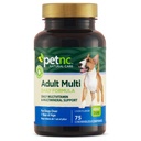 Petnc Natural Care Adult Multi Chewables (75 count), Daglig hund MultiVitamin & Multimineral Support, Inkluderer sink, magnesium og mer, støtter generell helse, for hunder 1 + år, Liver Flavor