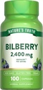 Naturens Sannhet Bilbær Ekstrakt Kapsler | 2400mg | 100 greve | Ikke-GMO & Glutenfri Supplement