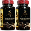 WATER AWAY - Raskt fungerende Bloating Relief, vann piller vannretensjon, diuretiske piller for vannretensjon, diuretiske vann piller, væske piller for vannretensjon - 2 flasker