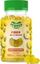 Fiber Jelly Bean Gummies for voksne, Fiber Supplement for Digestive Helse, Vegetarisk Fiber Gummy, 150 Jellybeans