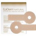 EpiDerm Areopexy Silicone Scar Sheets – Reusable, Vaskebar og tilpasset brystreduksjon og innlegg Op brystkirurgi Essentials - Lollipop Shape Profesjonell Grade Scar Patches - Naturlig, 1 Par
