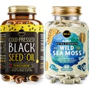 Maju Superfoods 4-i-1 Sea Moss Capsules og Black Seed Oil Capsules