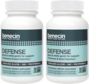 Benecin Defense 1500 mhg Stabilisert allicin per kapsel | pluss høye mengder SAC & Polyfenoler fra svart hvitløk | Kraftig støtte av immun og hjertefunksjon vegetarian Caps (1 greve (pakke av 180))