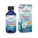 Nordic Naturals Baby's DHA, Unflavored - 2 oz - 1050 mg Omega-3 + 300 IU vitamin D3 - Støtter hjernen, visjon og nervesystemutvikling i babyer - Ikke-GMO - Servering May Vary