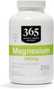 365 av hele matmarked, magnesium 200 mg, vegansk, 250 tabletter
