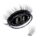 Lashify Bold 14mm Gossamer DIY Eyelash utvidelser fylle, svart, enkle falske øyenvipper for et naturlig utseende