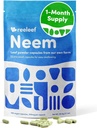 Pure Herbal Neem Leaf Kapsler - 180 greve 330 mg - Ingen tilsetningsmidler - Vegan